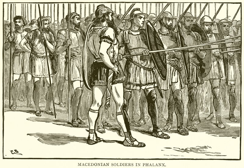 Soldati macedoni in falange da English School
