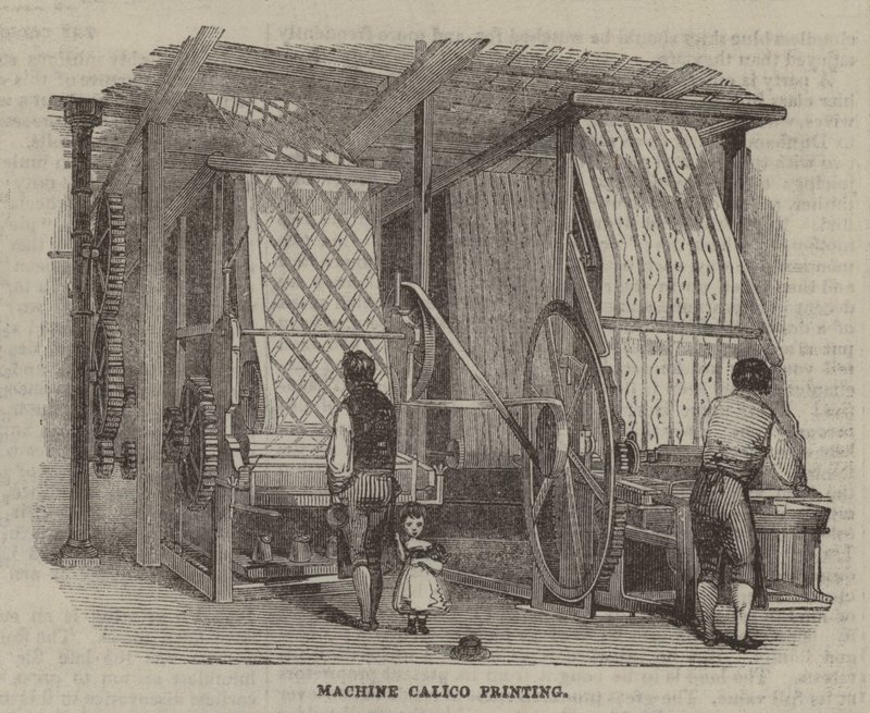 Stampa calico a macchina da English School