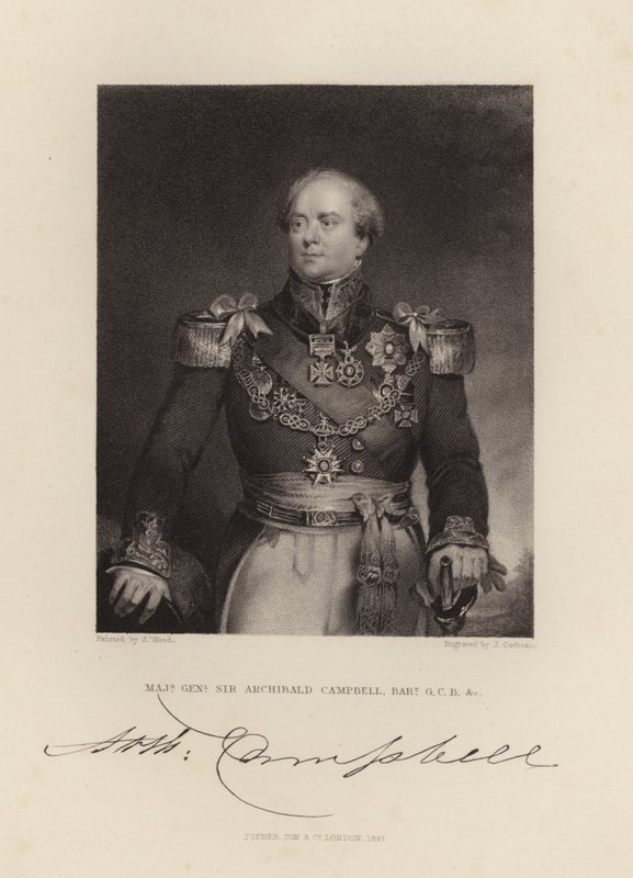 Generale Maggiore Sir Archibald Campbell da English School