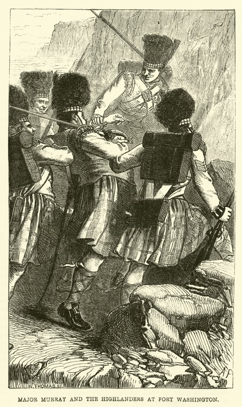 Maggiore Murray e gli Highlander a Fort Washington da English School