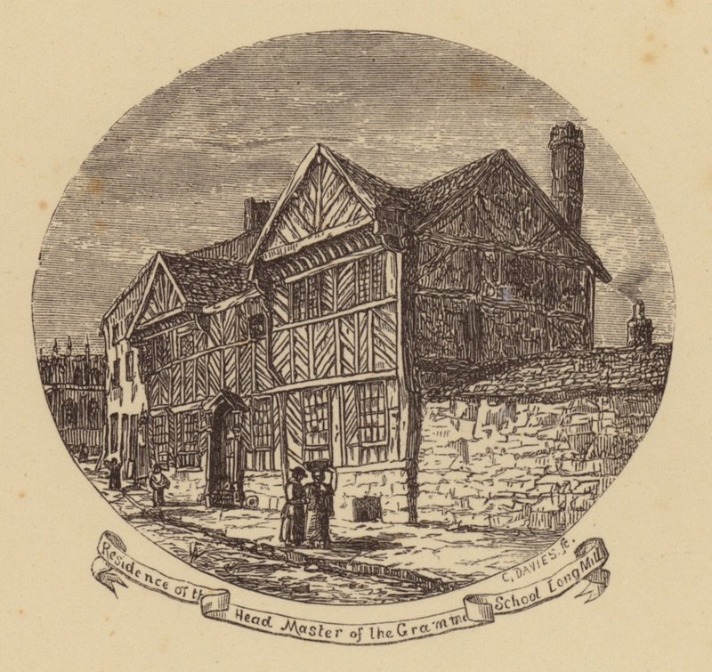 Manchester: Residenza del preside della scuola di grammatica, Long Mill da English School