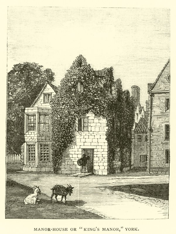 Manor-House o Kings Manor, York da English School