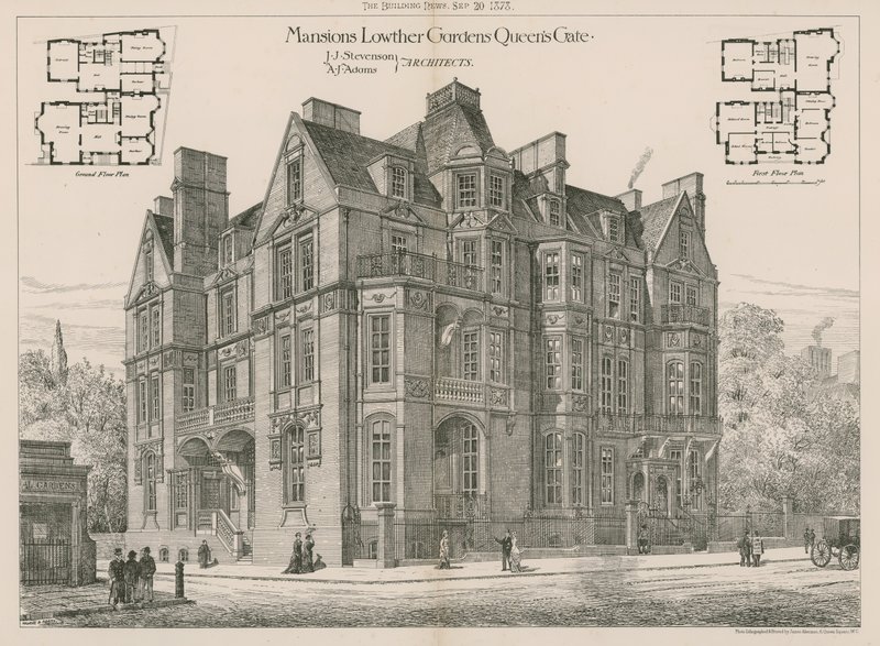 Mansions Lowther Gardens, Queens Gate, Kensington da English School