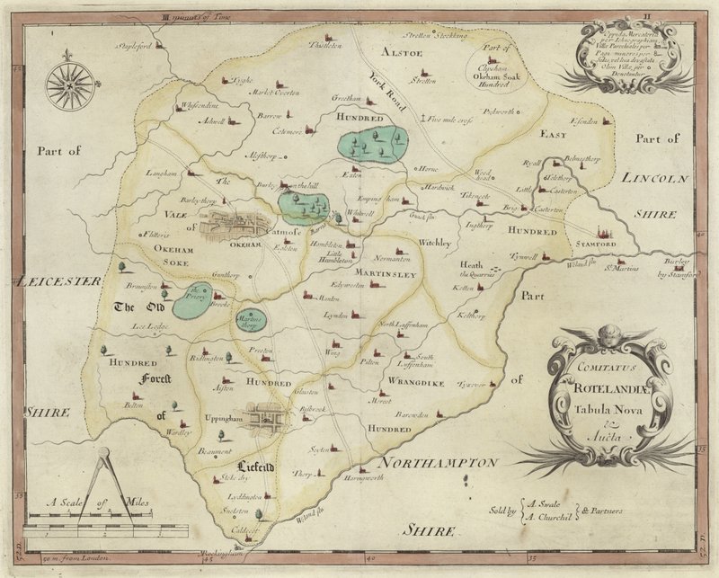 Mappa di Rutland da English School
