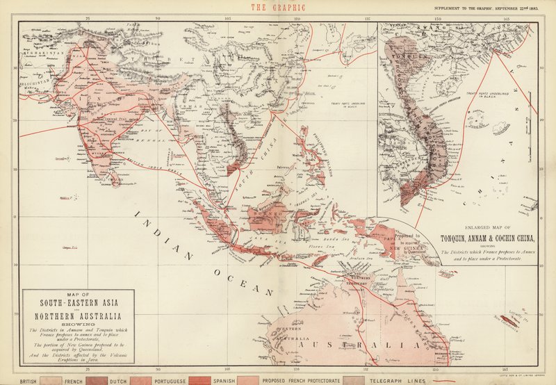 Mappa del sud-est asiatico e dell