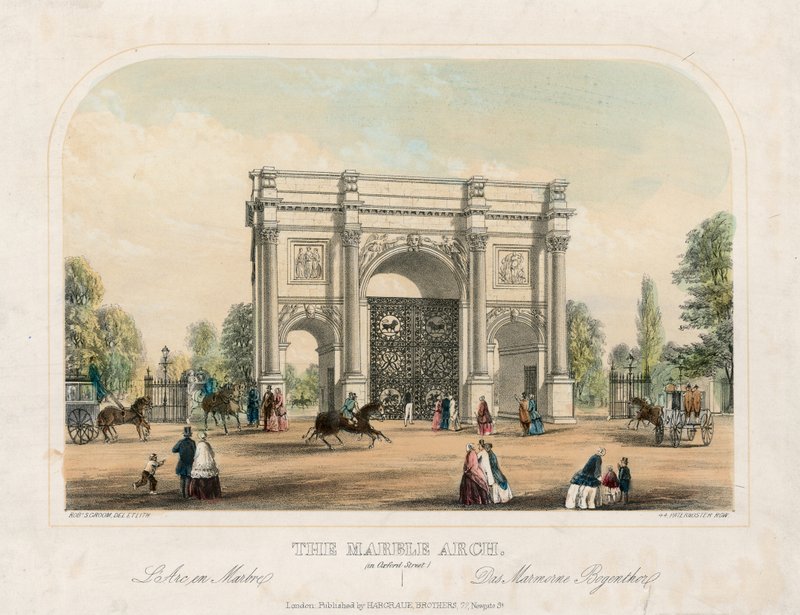 Marble Arch, Oxford Street, Londra da English School