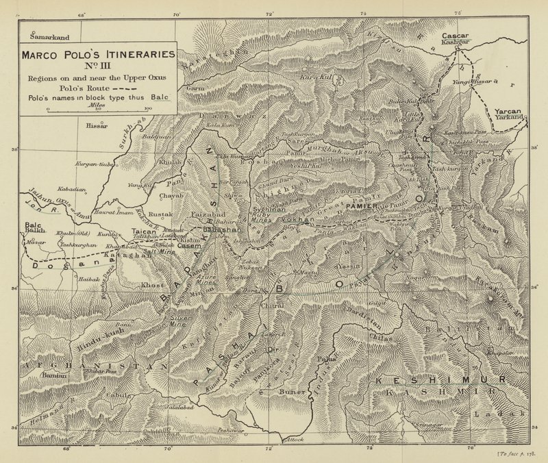 Itinerari di Marco Polo n. III (litografia) da English School