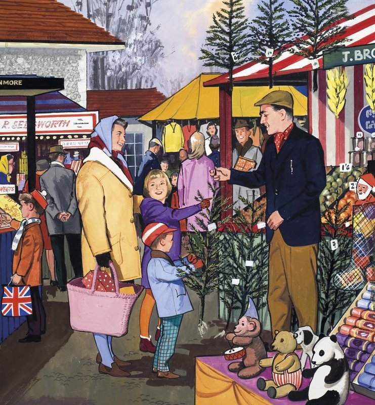 Commerciante del mercato da English School