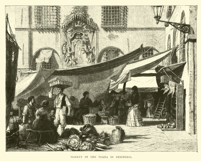 Mercato in Piazza di Pescheria da English School