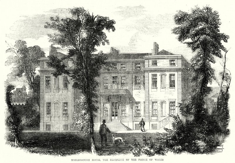 Marlborough House, la residenza del Principe di Galles (incisione) da English School