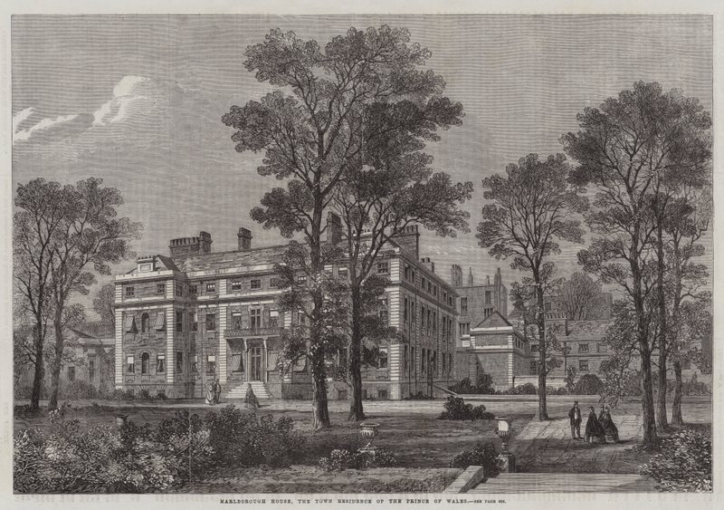 Marlborough House, la Residenza di Città del Principe di Galles (incisione) da English School