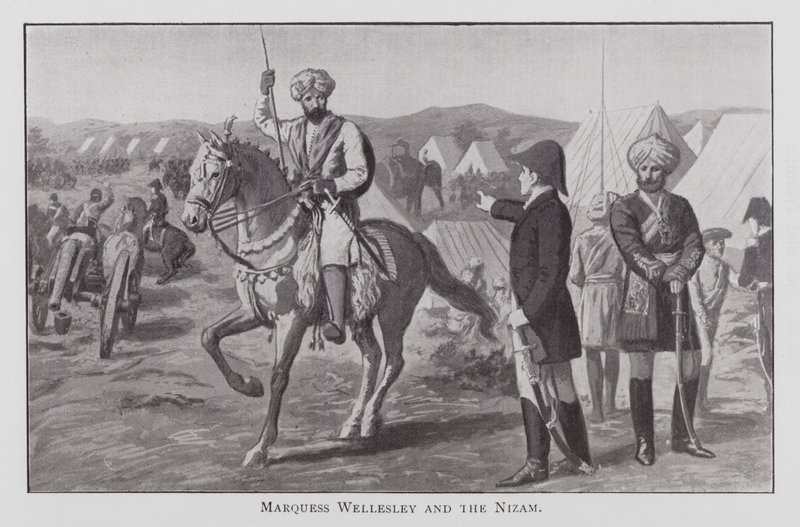 Marchese Wellesley e il Nizam da English School
