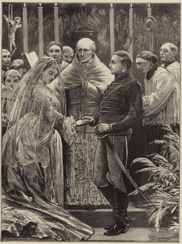 Matrimonio di Miss Fox e del Principe Liechtenstein alla Pro-Cattedrale da English School