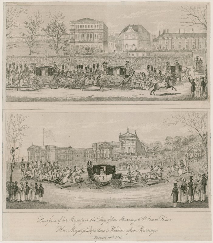 Matrimonio della Regina Vittoria e del Principe Alberto, 10 febbraio 1840 da English School