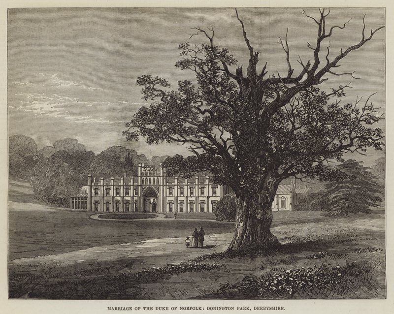 Matrimonio del Duca di Norfolk, Donington Park, Derbyshire da English School