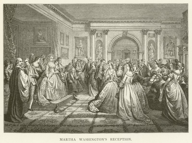 Ricevimento di Martha Washington da English School
