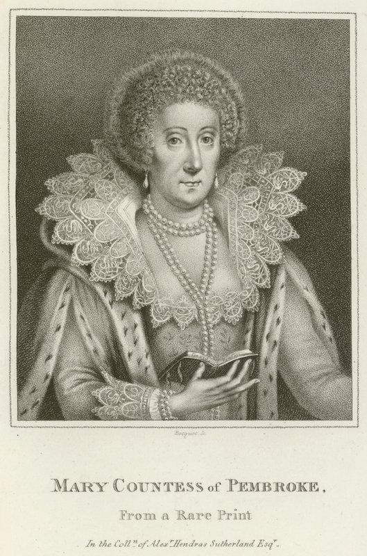 Mary, Contessa di Pembroke (incisione) da English School