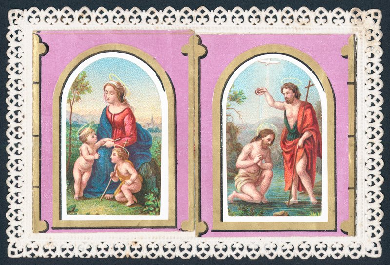 Maria, Gesù e angeli da English School