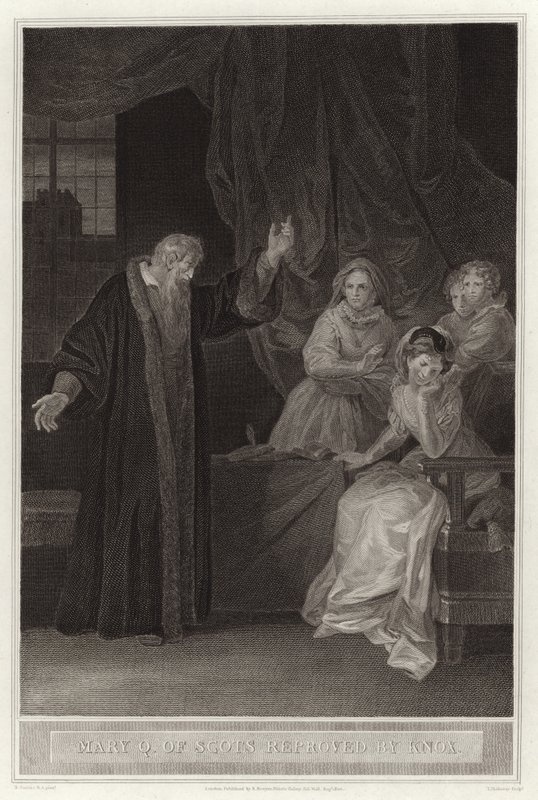 Maria, regina di Scozia, ripresa da Knox da English School
