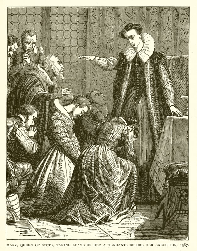 Maria, Regina di Scozia, che si Congeda dai suoi Assistenti prima della sua Esecuzione, 1587 da English School