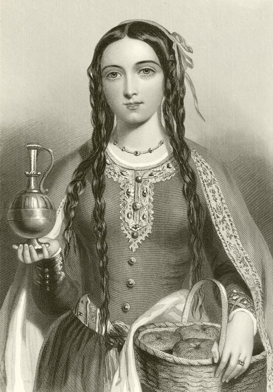 Matilde di Scozia, regina di re Enrico I da English School