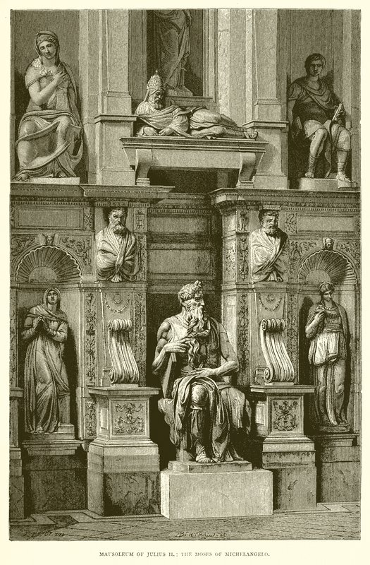 Mausoleo di Giulio II; Il Mosè di Michelangelo da English School