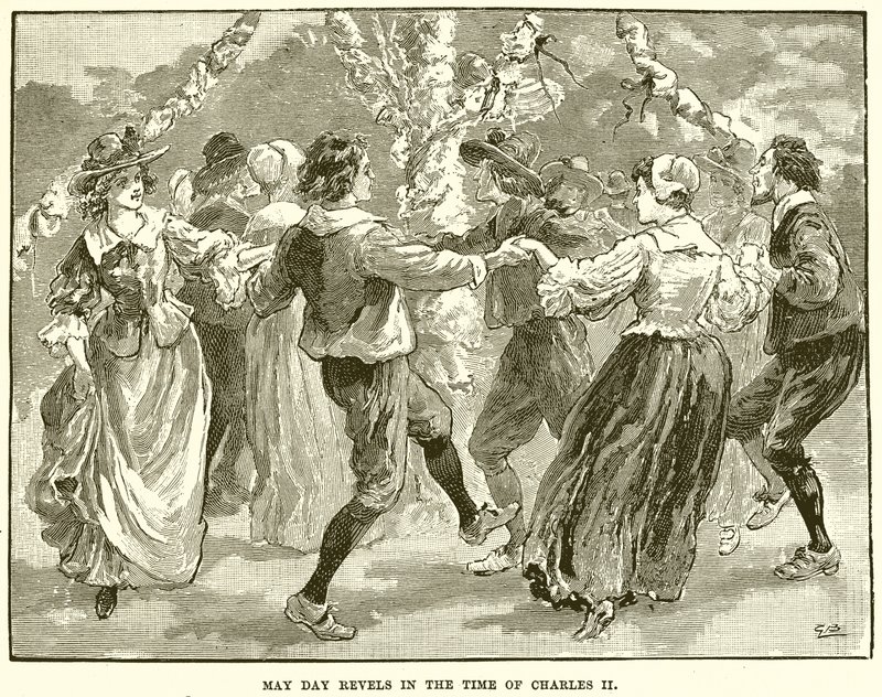 Feste del Primo Maggio al tempo di Carlo II da English School