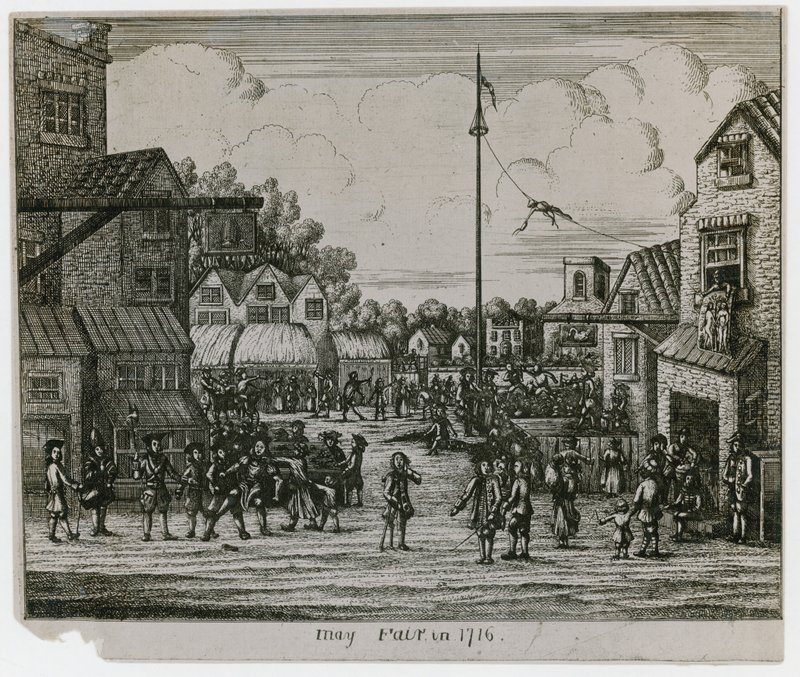 Fiera di maggio nel 1716 da English School