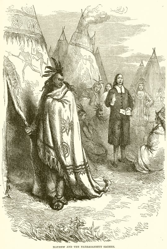 Mayhew e il sachem dei Narragansett da English School