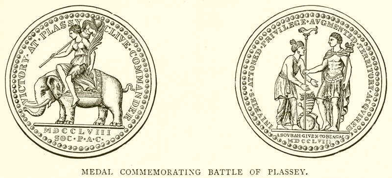 Medaglia commemorativa della battaglia di Plassey da English School