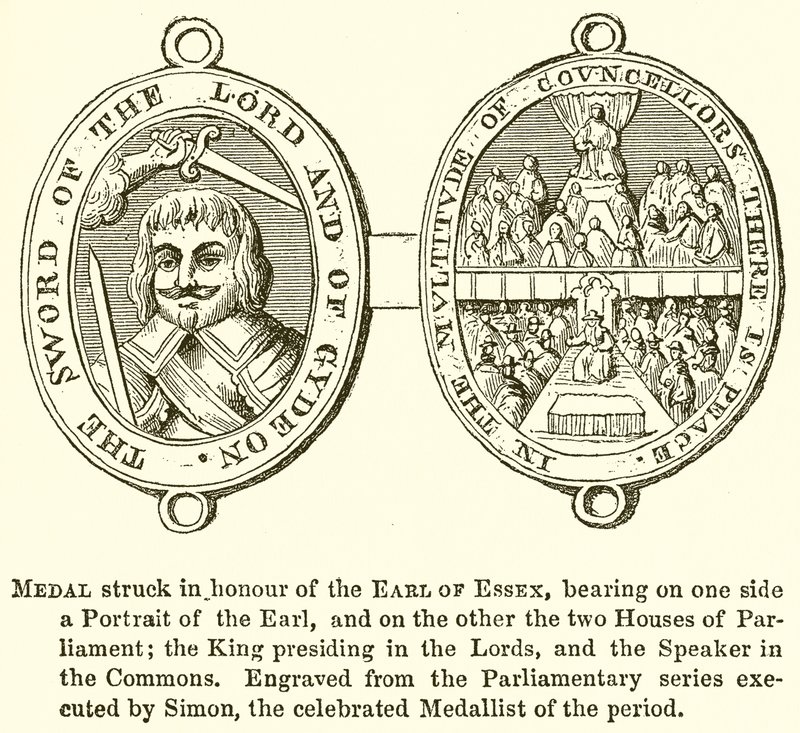 Medaglia Coniata in Onore del Conte di Essex da English School