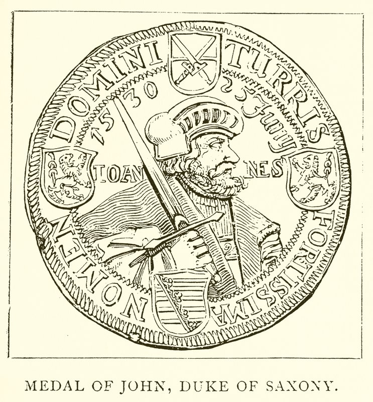Medaglia di Giovanni, Duca di Sassonia da English School