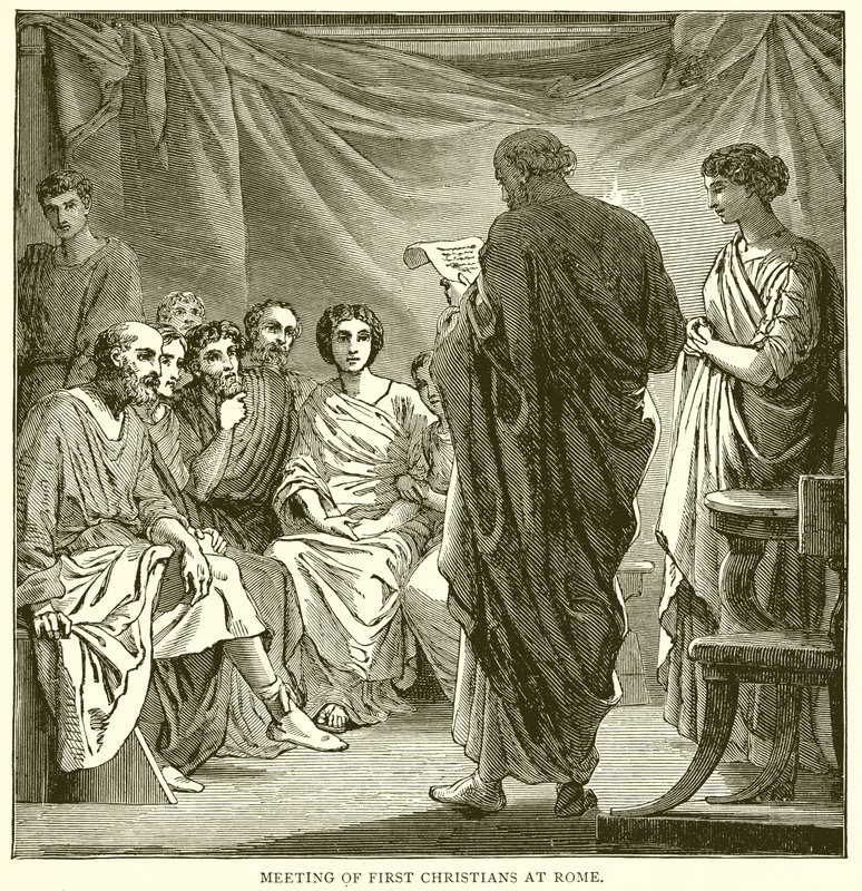 Incontro dei primi cristiani a Roma da English School