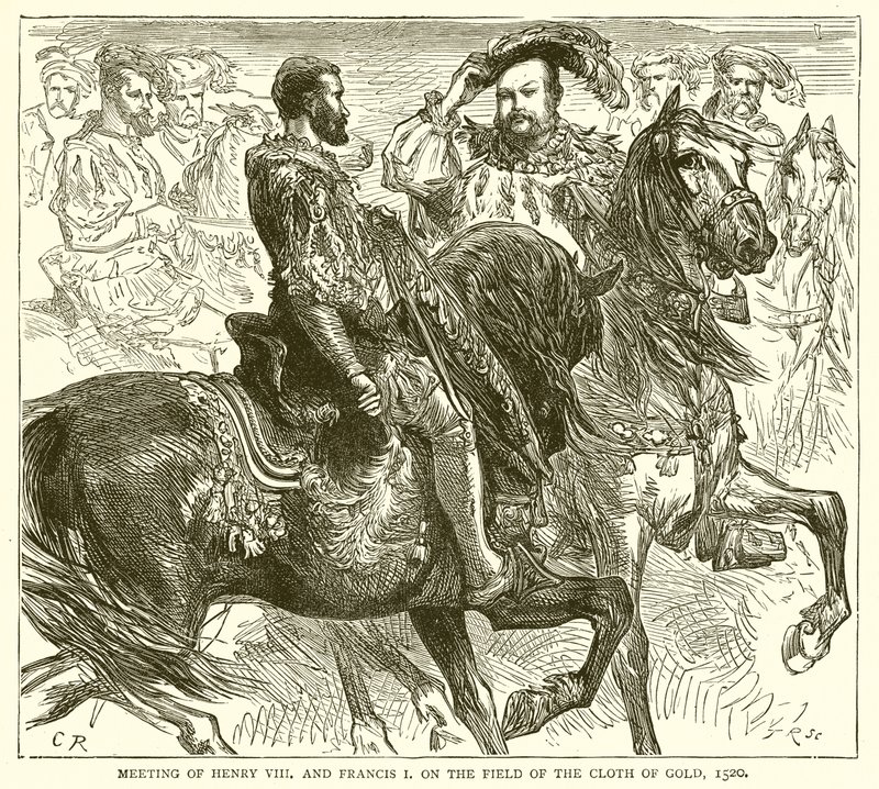 Incontro di Enrico VIII e Francesco I sul Campo del Drappo d