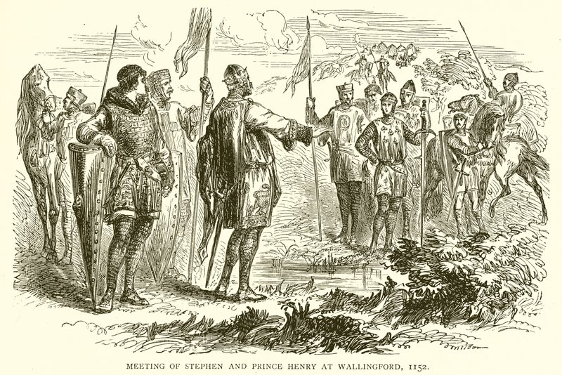 Incontro di Stefano e il Principe Enrico a Wallingford, 1152 da English School