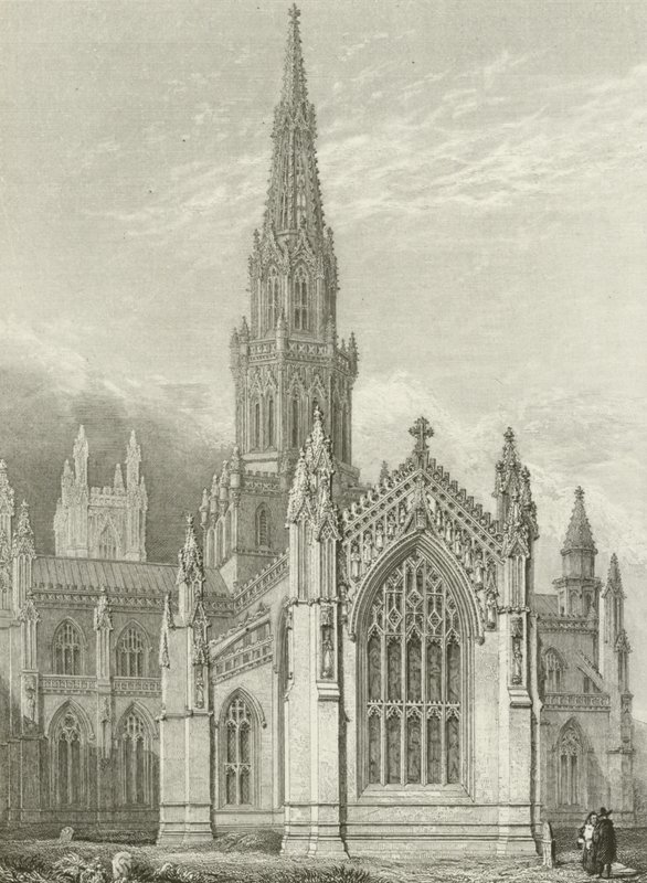 Abbazia di Melrose, restaurata da English School