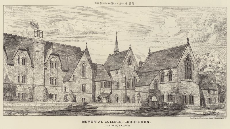 Memorial College, Cuddesdon (incisione) da English School