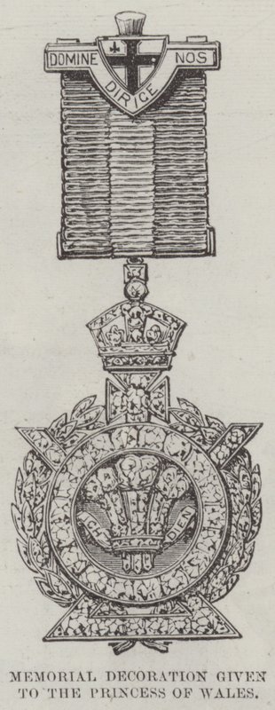 Decorazione commemorativa data alla Principessa di Galles all