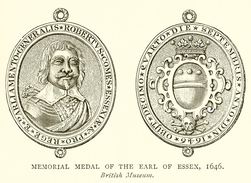 Medaglia commemorativa del Conte di Essex, 1646 da English School
