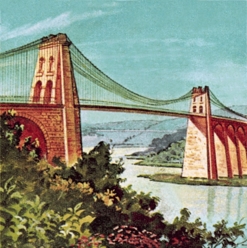 Ponte sospeso di Menai da English School