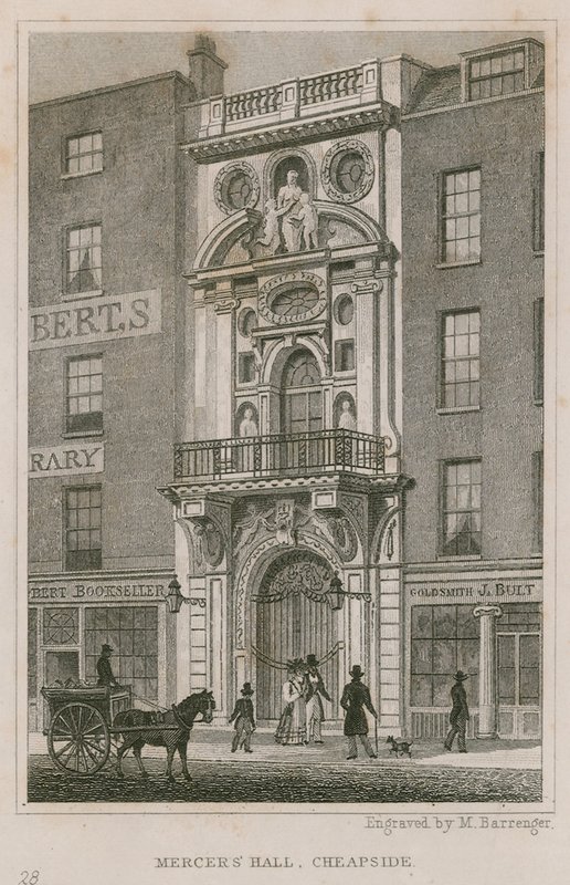 Mercers Hall, Cheapside, Londra da English School