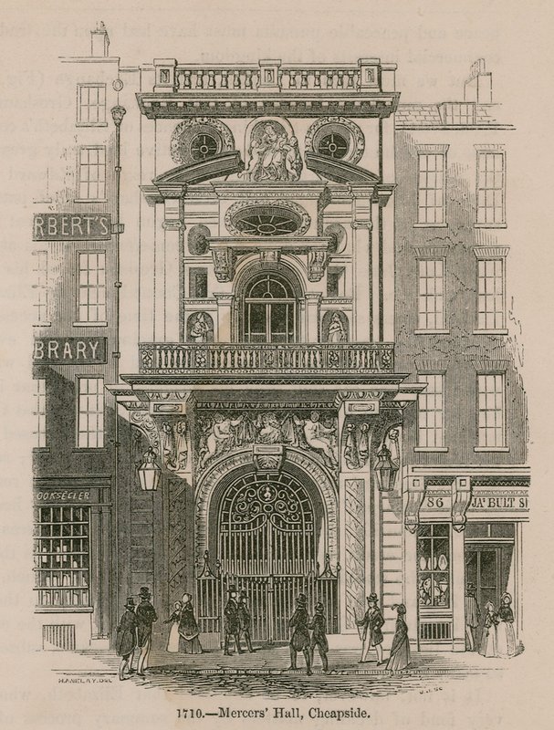 Mercers Hall, Cheapside, Londra da English School