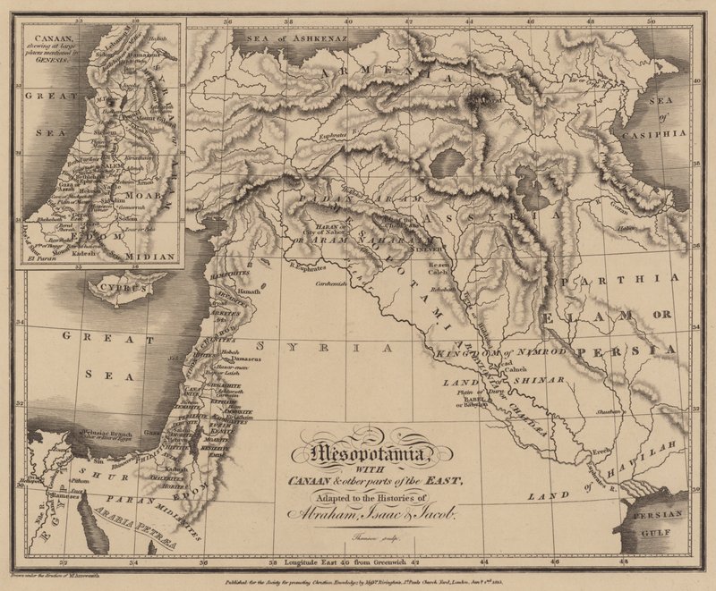 Mesopotamia con Canaan e altre parti dell
