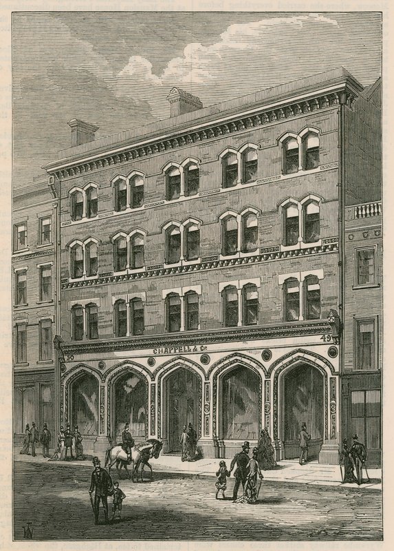 Sede di Messrs Chappell & Co, New Bond Street, Londra da English School