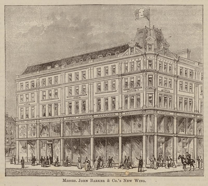 Messrs John Barker and Co, Drapers and General Warehousemen, Outfitters, Domestic Engineers, House Furnishers, and Purveyors, Kensington High Street da English School