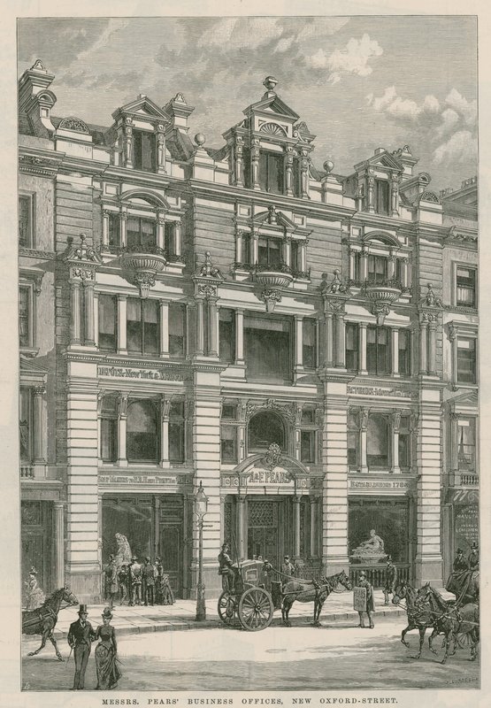 Uffici commerciali di Messrs Pears, New Oxford Street, Londra da English School