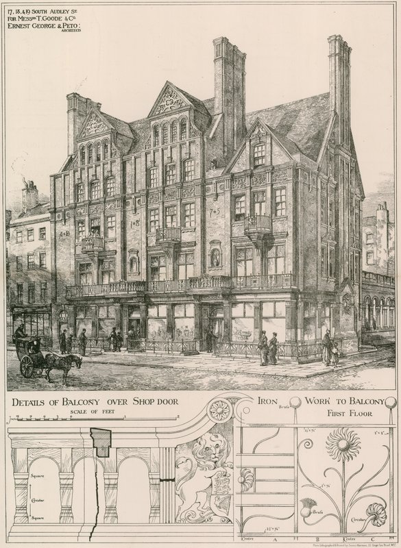 Messrs T Goode & Co., 17, 18 & 19 South Audley Street, Londra da English School