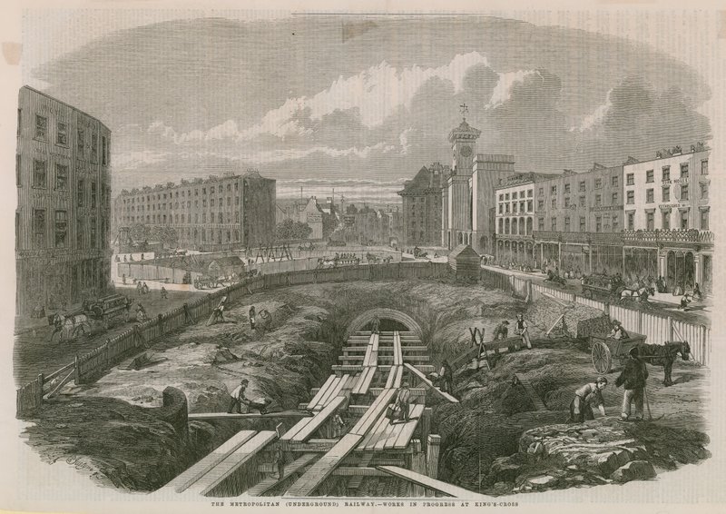 Lavori della Metropolitana a Kings Cross da English School