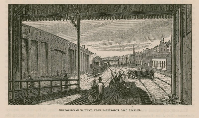 Metropolitana dalla stazione di Farringdon Road da English School