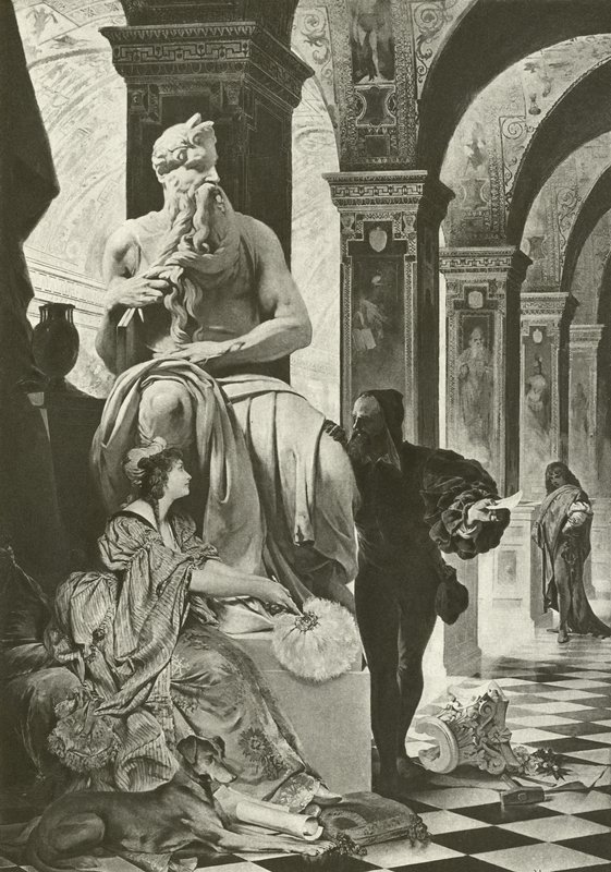 Michelangelo e Vittoria Colonna (incisione) da English School